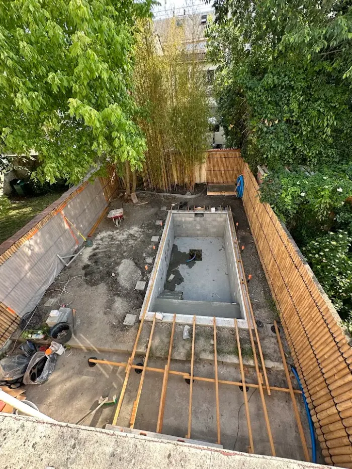 Detail of the planting and mulching in the urban garden