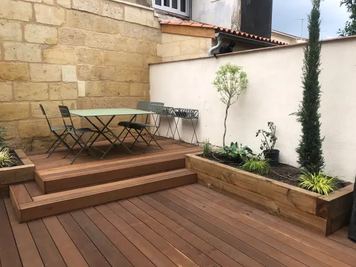 Terrasse aménagée par LGB Paysage près de Bordeaux (4)