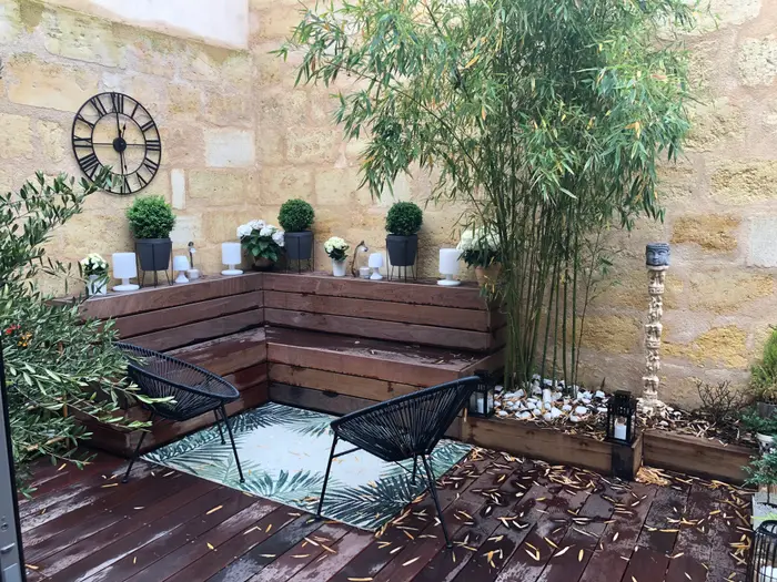 Terrasse aménagée par LGB Paysage près de Bordeaux (6)